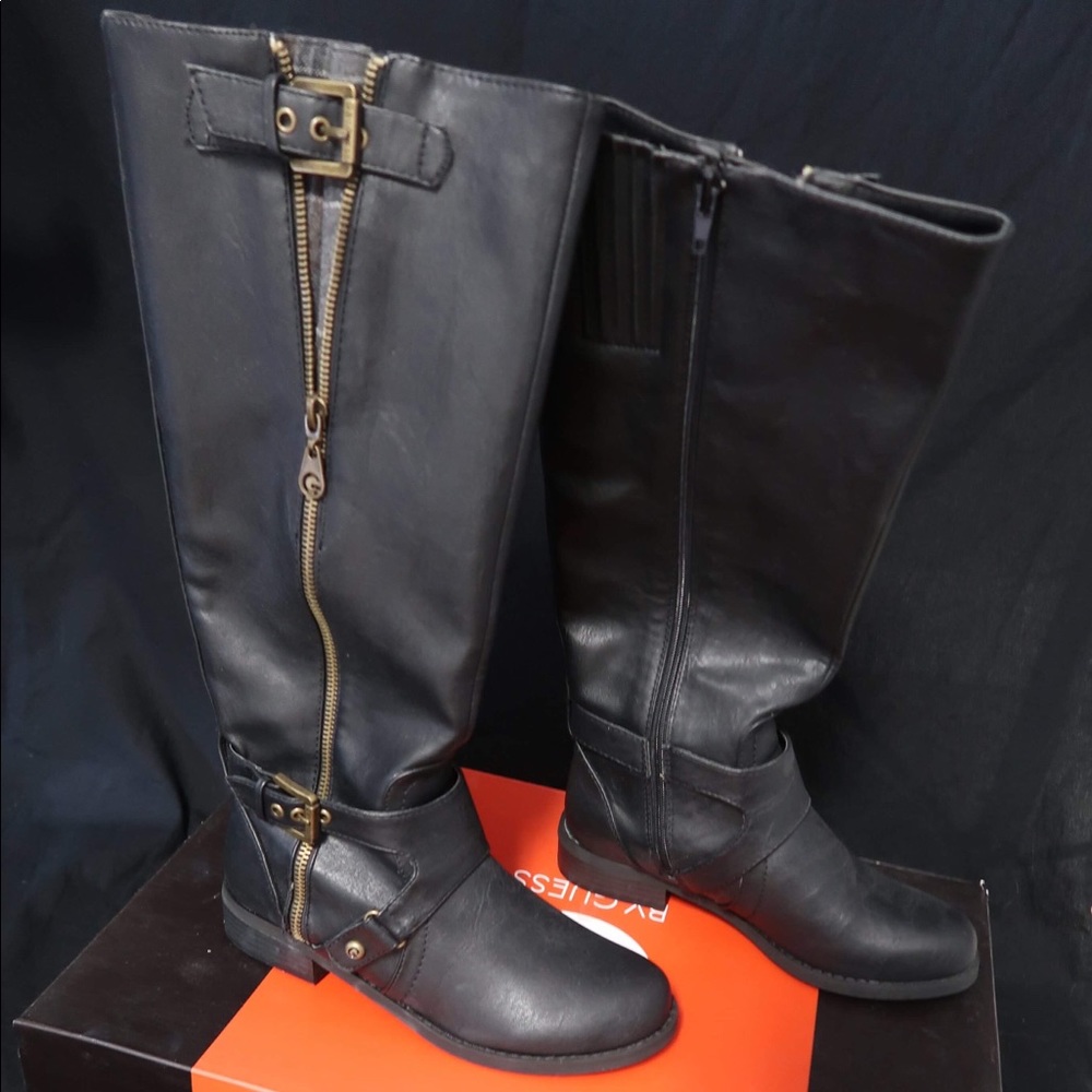 Black Guess Hertlez 6.5 boots